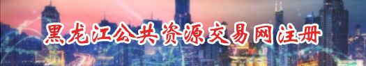 黑龙江公共资源交易网注册